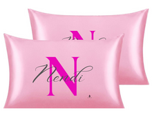 Load image into Gallery viewer, Personalized Satin Pillowcase – Protect Your Hair from Damage &amp; Enjoy Luxurious Comfort
