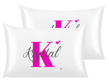 Load image into Gallery viewer, Personalized Satin Pillowcase – Protect Your Hair from Damage &amp; Enjoy Luxurious Comfort
